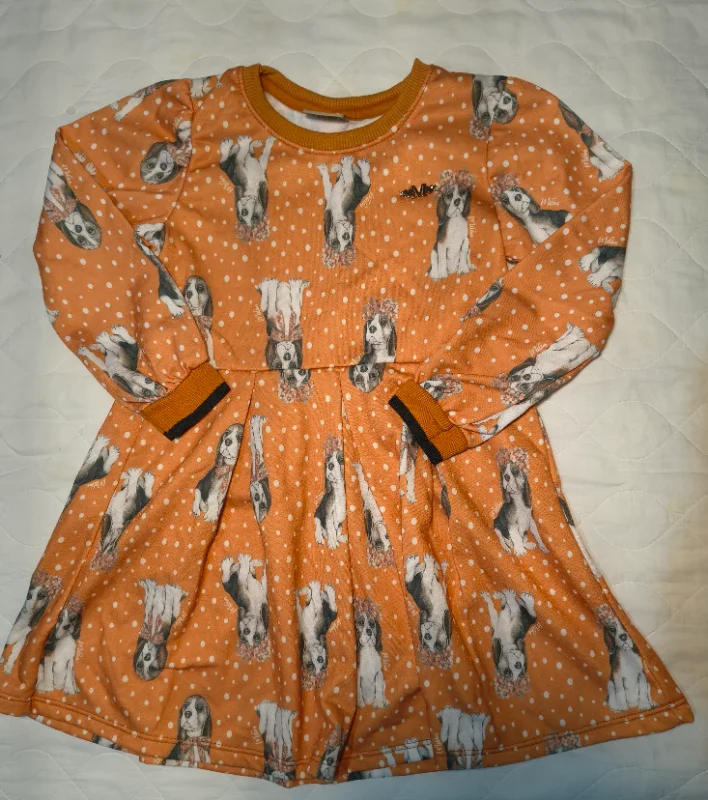 Vestido infantil Marrom Bassê Milon