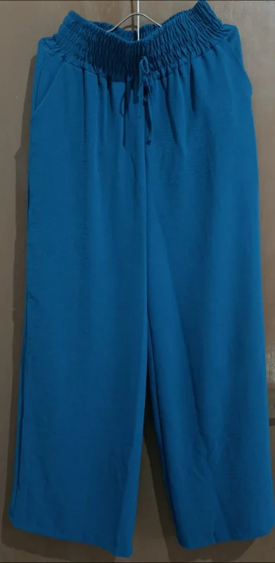 Calça pantalona azul