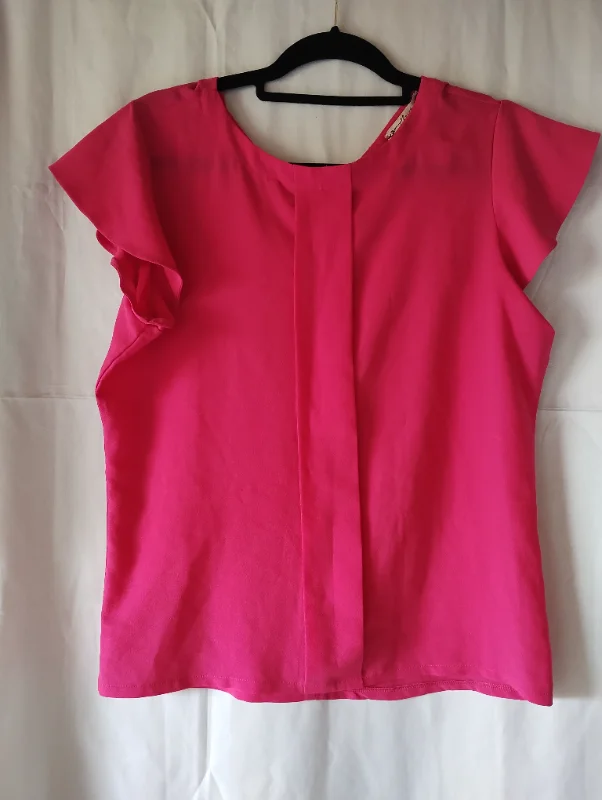 Camisa rosa manga curta