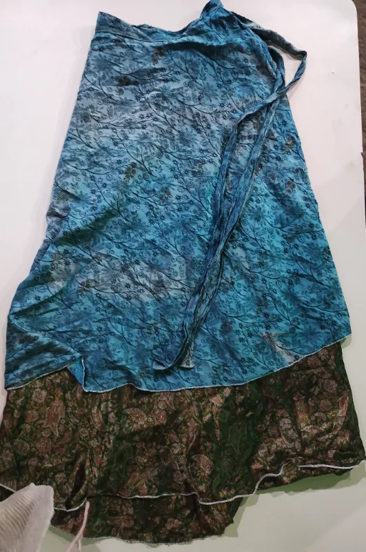 Saia envelope azul/verde